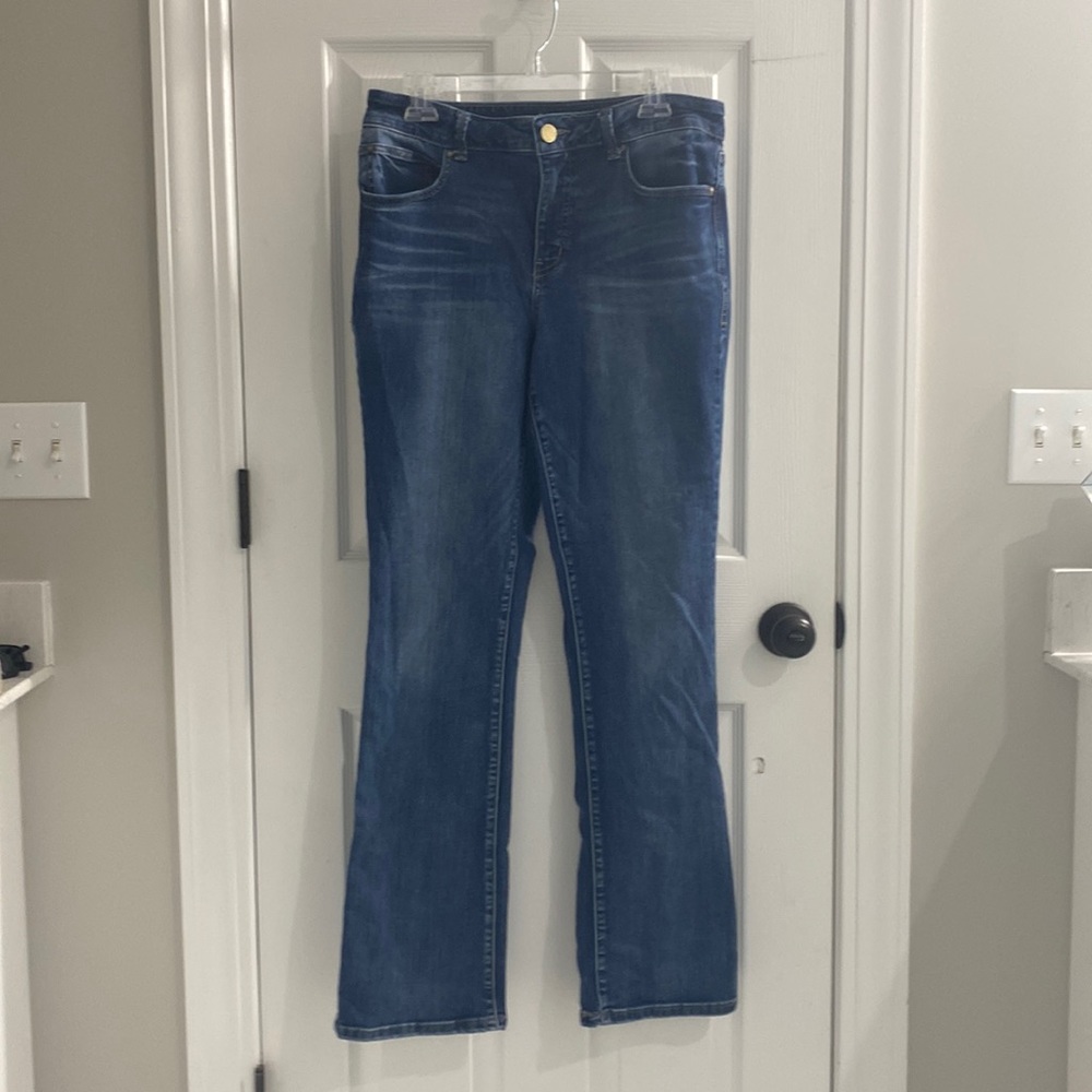 Maurice ever flex high-rise jeans bootcut size 14 long
